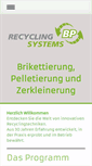 Mobile Screenshot of bp-recyclingsystems.com